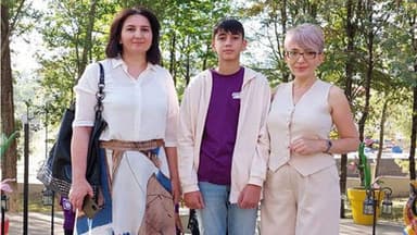 Polad Həşimovun xanımı və oğlu Şuşada (FOTO)