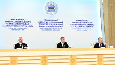 Azərbaycan, Türkmənistan və Özbəkistan liderlərinin iştirakı ilə sənədlər imzalandı (YENİLƏNİB)