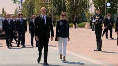 Prezident və birinci xanım Daşkənddə Müstəqillik abidəsini ziyarət etdi (VİDEO)