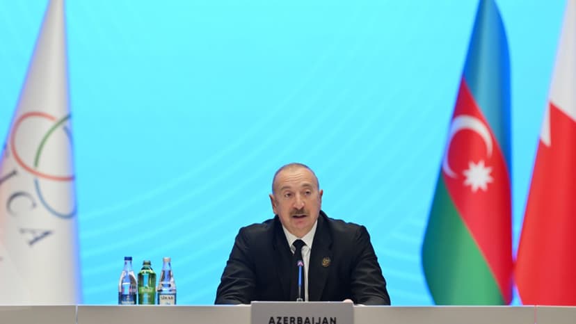 İlham Əliyev AQEM-in Zirvə Toplantısında torpaqlarımızın işğaldan azad edilməsi məsələsinə toxundu